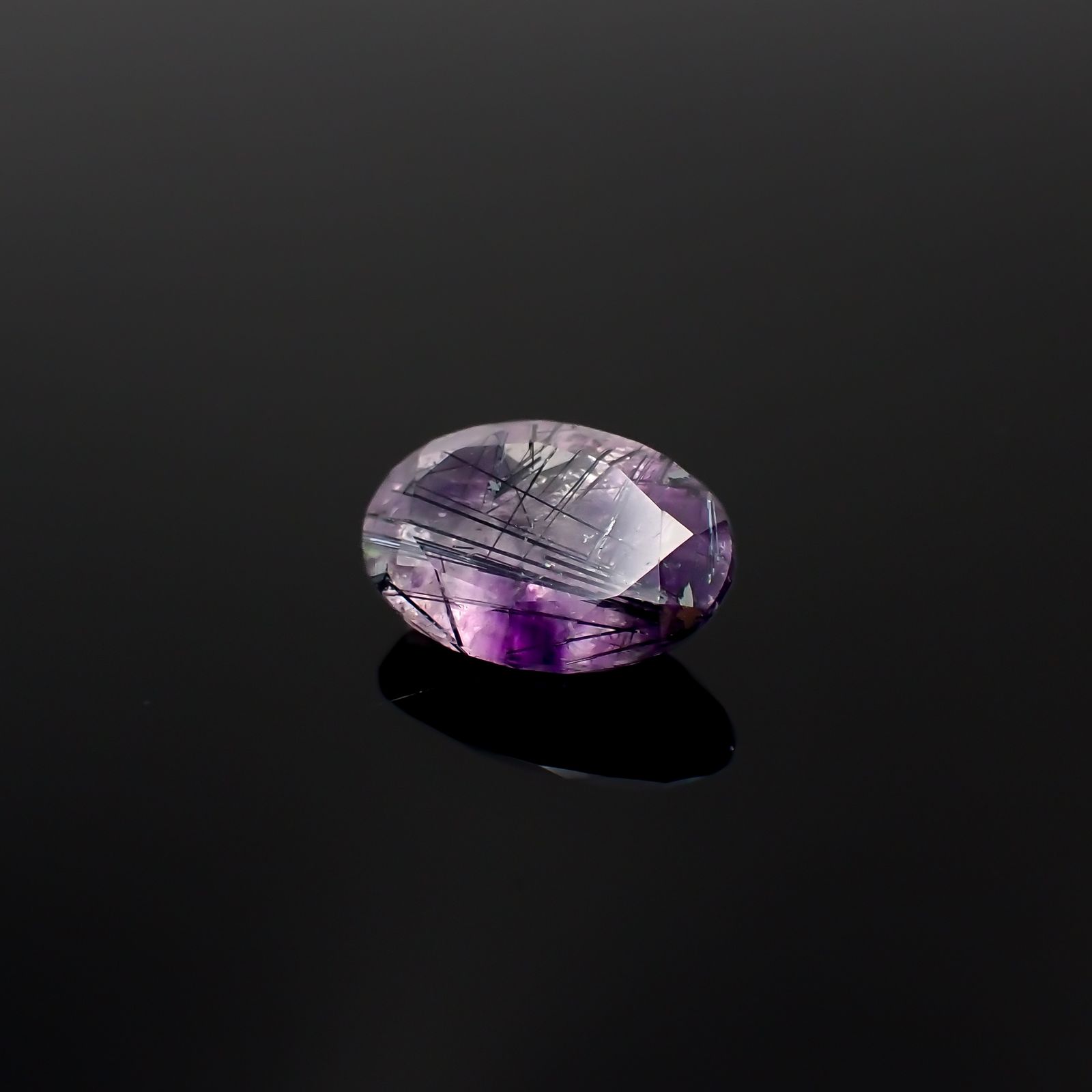 アメジストエレスチャル ナイジェリア産 9.86ct[231224661]17.9x12.6mm前後