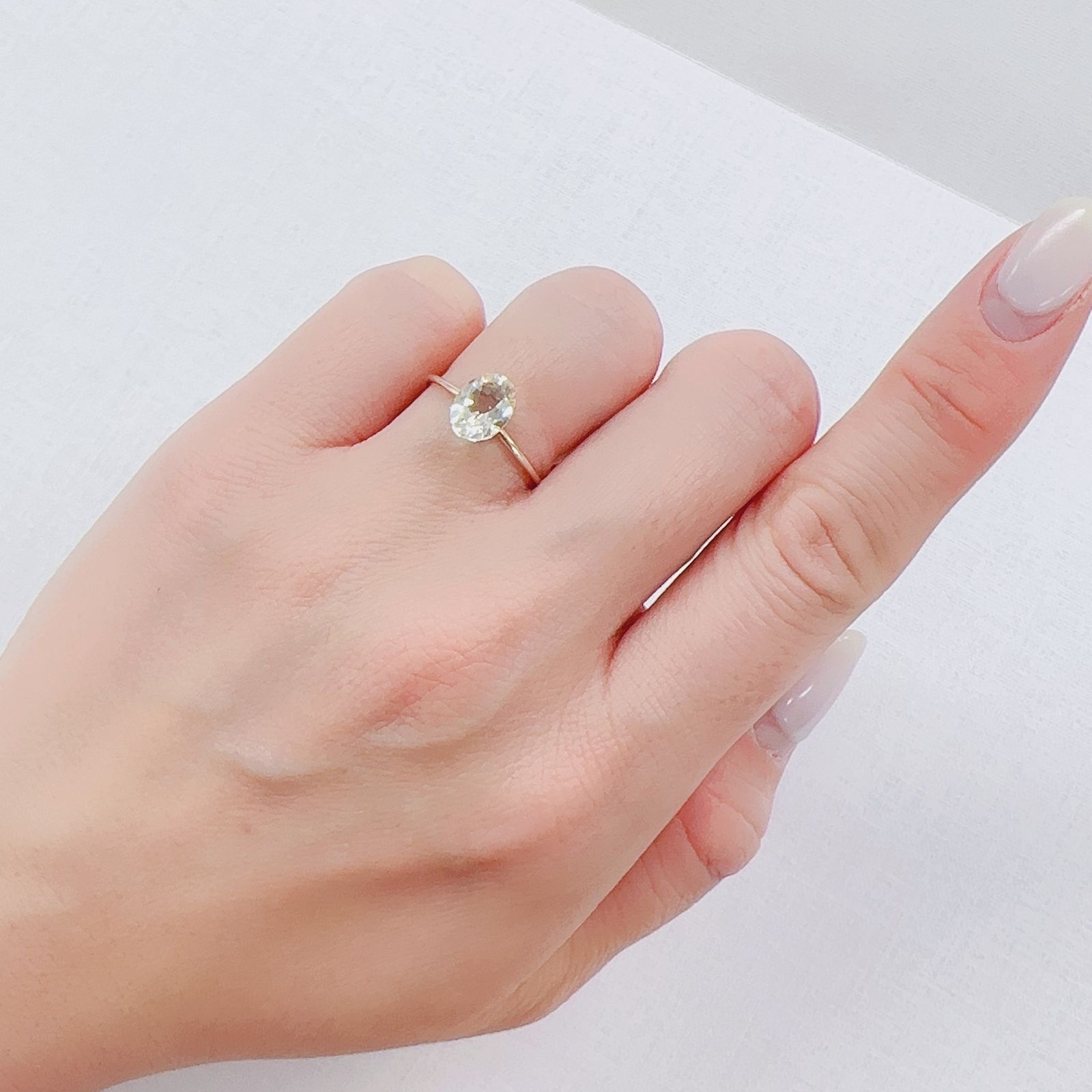 ゴールデンラブラドライト メキシコ産 1.11ct[230220369]8x6mm前後