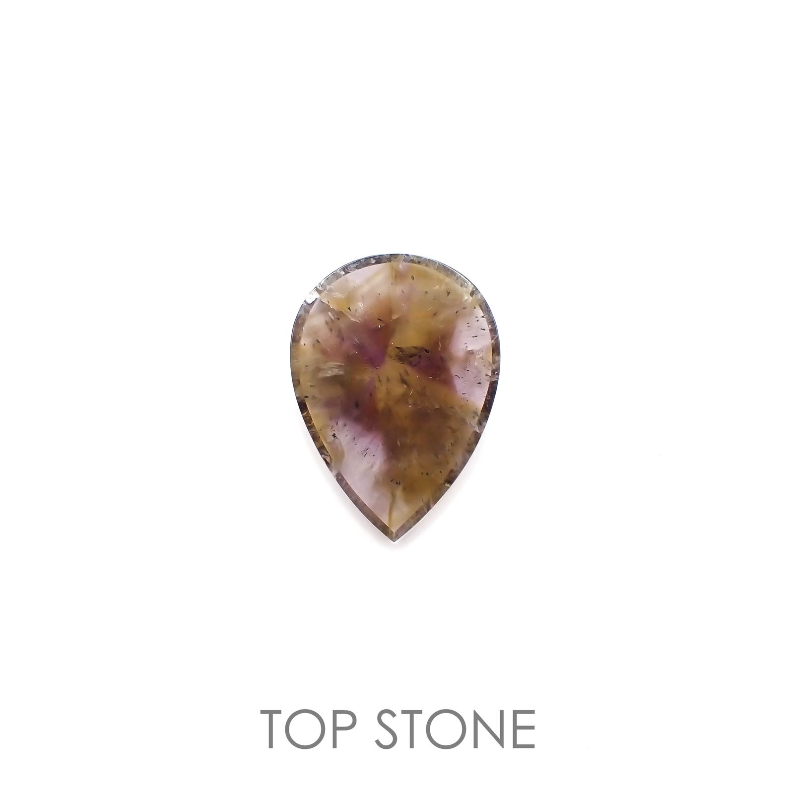 トラピッチェアメトリン 偏光板2枚付き  ブラジル・ミナスジェライス州産 10.15ct[220918107]25.8x18.9mm前後