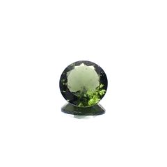モルダバイト(宝石名モルダバイト)発見地：旧チェコスロバキア 7.23ct 識別済[231224829]13.9x13.9mm前後