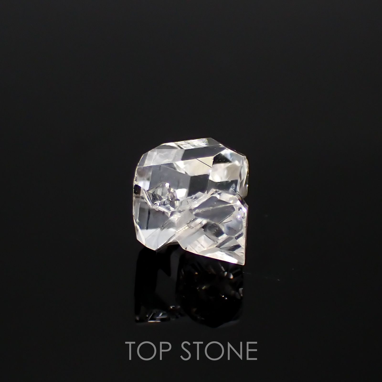 ハーキマーダイヤモンド 原石 アメリカ・ニューヨーク州産 2.50ct[220115435]9.5x8.8mm前後