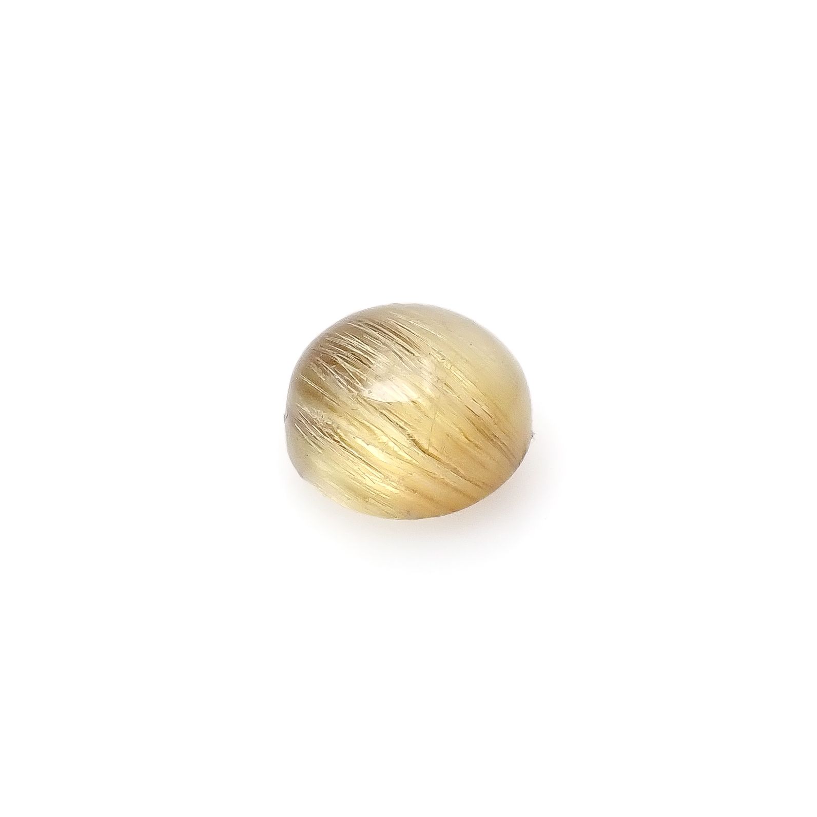 ルチルクオーツ キャッツアイ ブラジル産 1.98ct[240427334]7.3x7.2mm前後