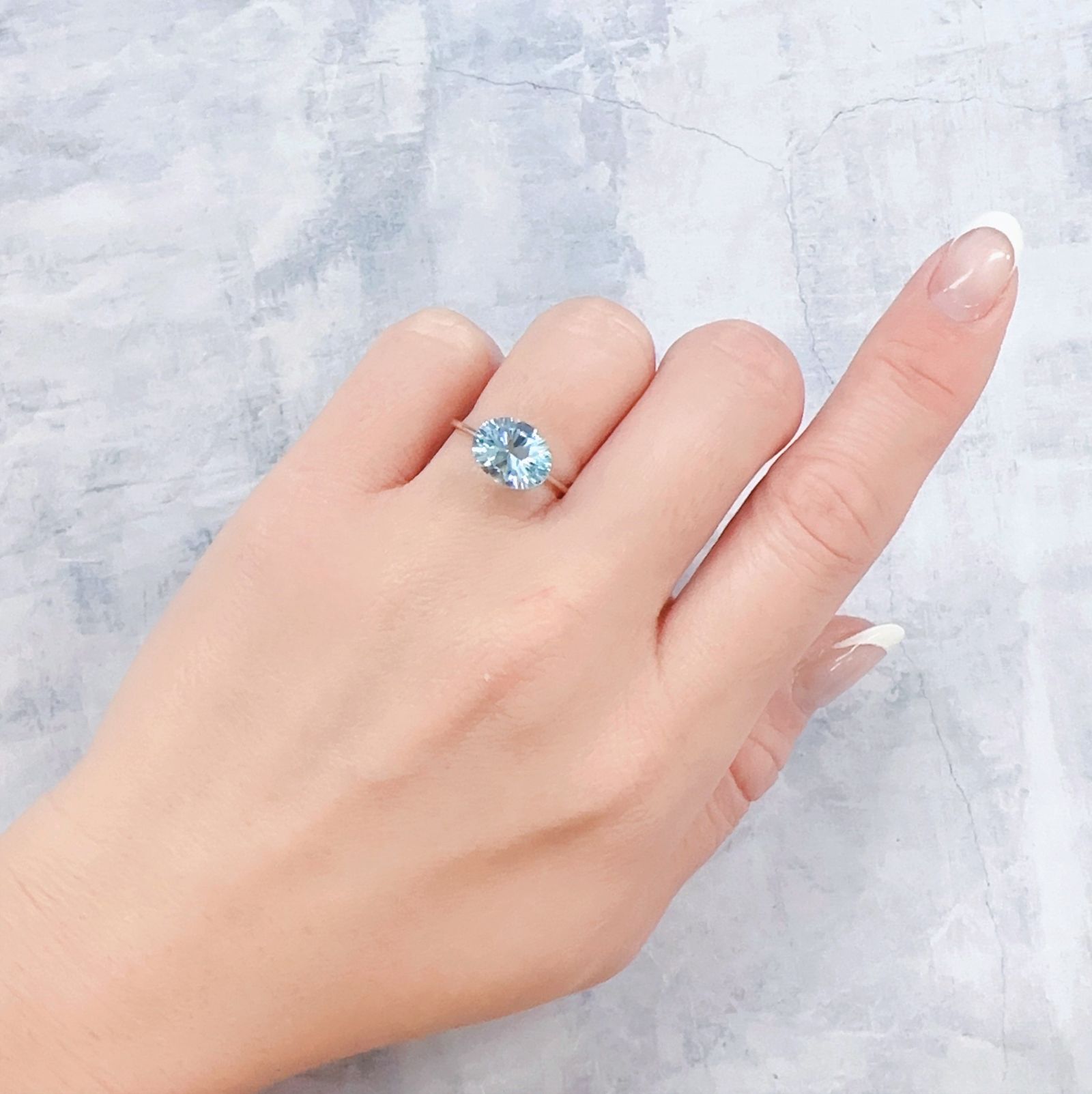ブルートパーズ ブラジル産 3.03ct[221219352]10.1x7.9mm前後