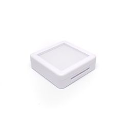 ロック付き プラスチックルースケース スクエア型◇白 -5個セット- 55×55mm前後