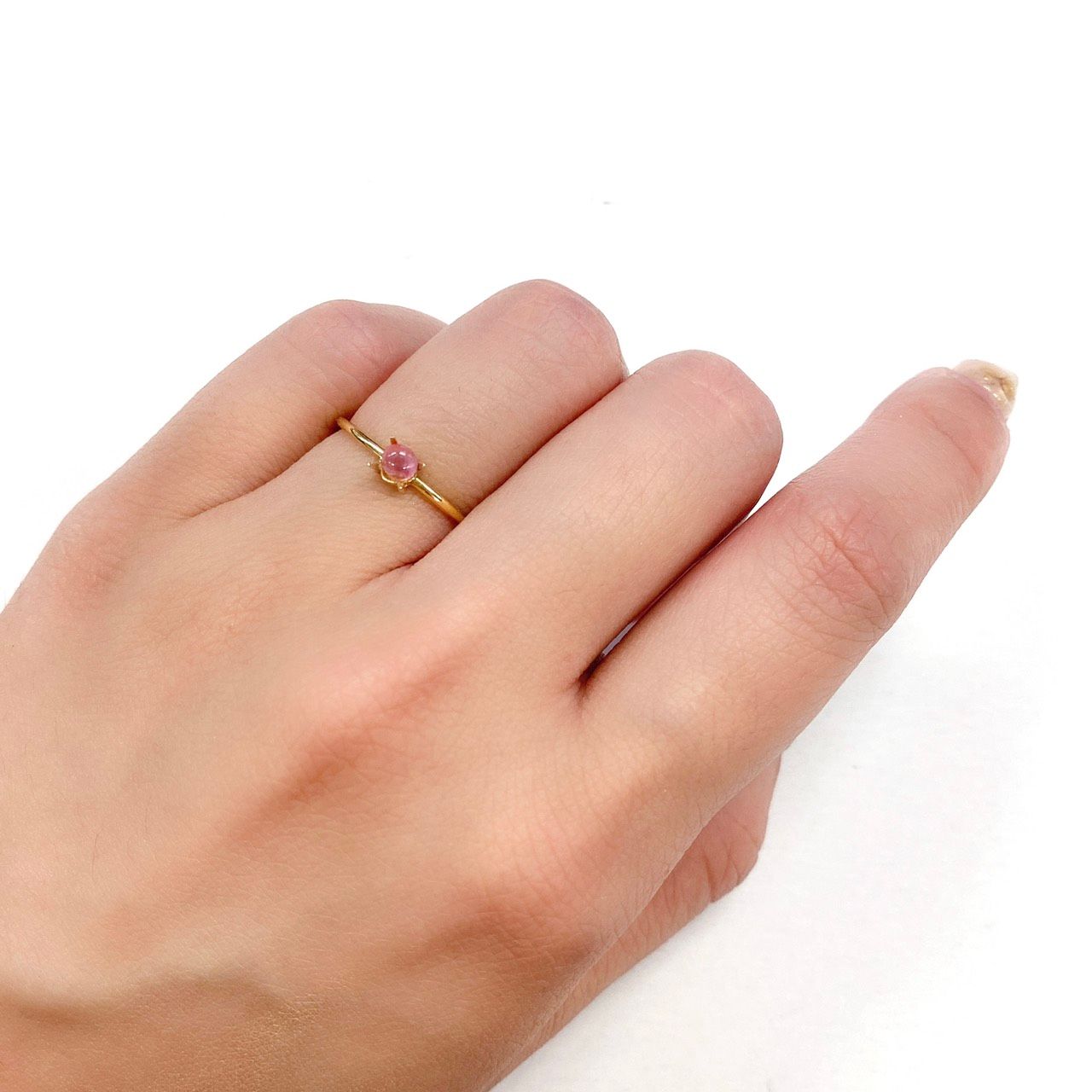ペツォッタイト(ラズベリル) マダガスカル産 ルース 0.19ct[210510981]3.5×3.5mm前後