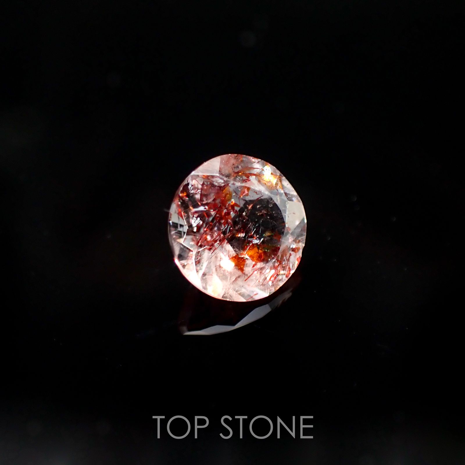 ファイヤークォーツ ナイジェリア産 ルース 1.49ct[210510710]7.7×7.7mm前後