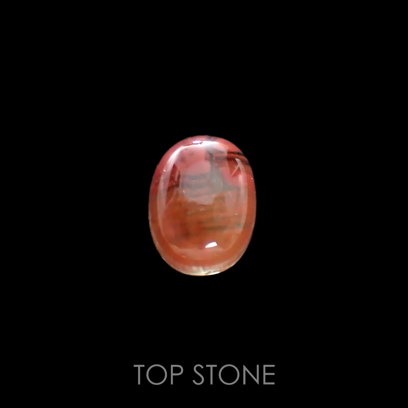 バイカラーアンデシン(宝石名アンデシン)チベット産 2.86ct 識別済[220114690]9.3x7.2mm前後