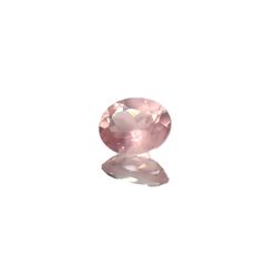 ディープローズクォーツ(宝石名ローズ・クォーツ)モザンビーク産 1.01ct 識別済[220616409]7.7x6.2mm前後