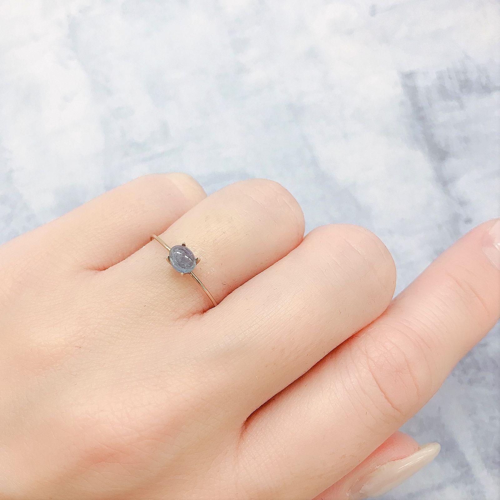 ブルーコーネルピン(宝石名コーネルピン)タンザニア産 0.41ct 識別済[220616294]4.8x3.9mm前後
