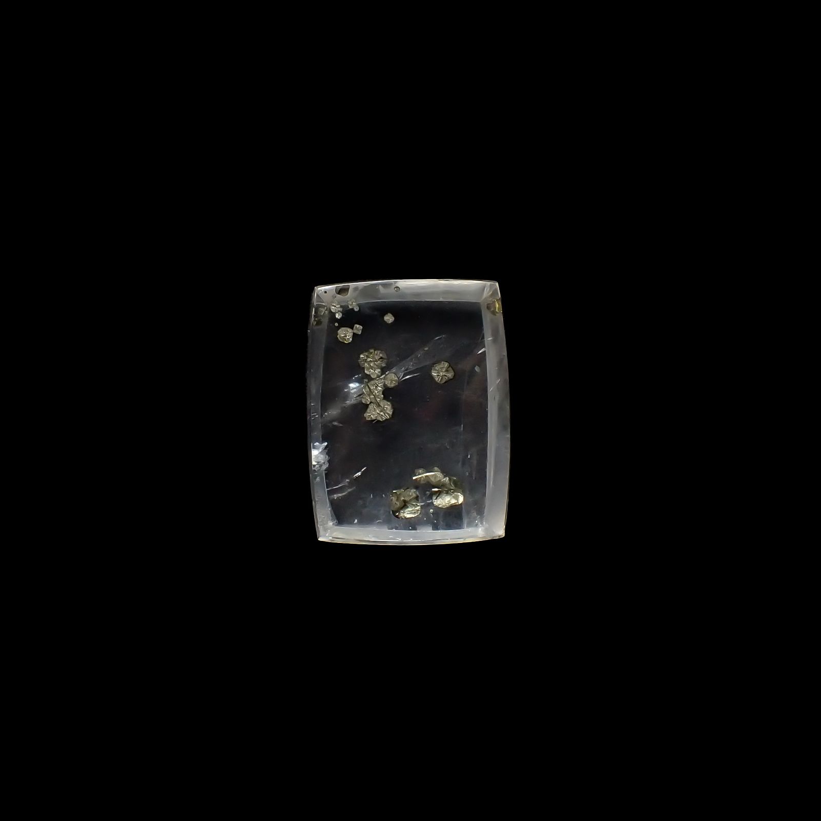 パイライトインクォーツ ブラジル産 17.69ct[240225912]18.8x14.3mm前後