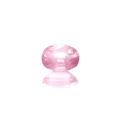 シルキーピンクスピネル(宝石名ピンク・スピネル)タンザニア産 識別済 0.97ct / 6.8x4.8mm前後 [240214139]