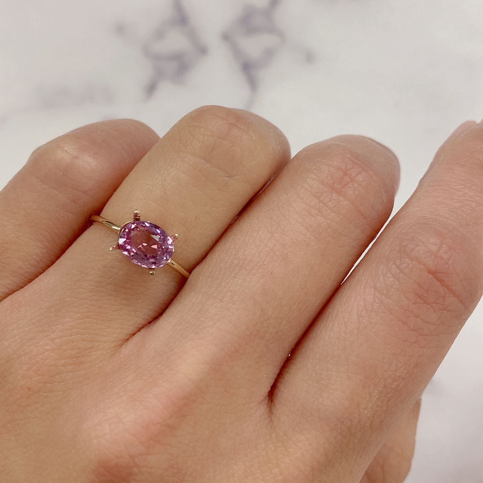 ピンクスピネル(宝石名ピンク・スピネル) タンザニア産 1.24ct 識別済