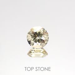 イエローベリル(宝石名イエロー・ベリル)ブラジル産 0.90ct 識別済[220515855]6.1x6.1mm前後