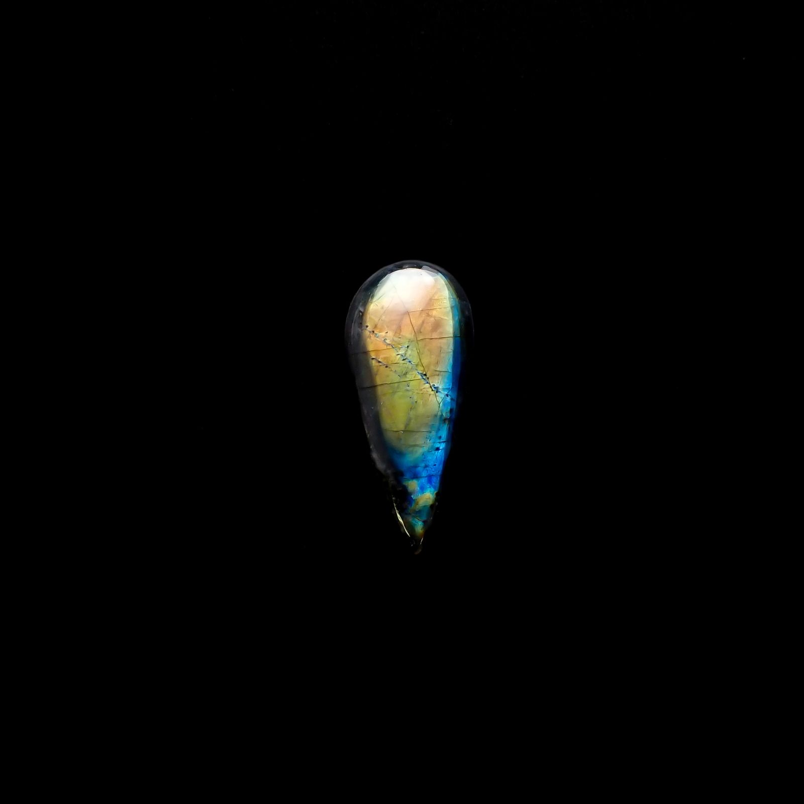 スペクトロライト フィンランド・ユレマ産 6.85ct[240125479]24.1x10.5mm前後