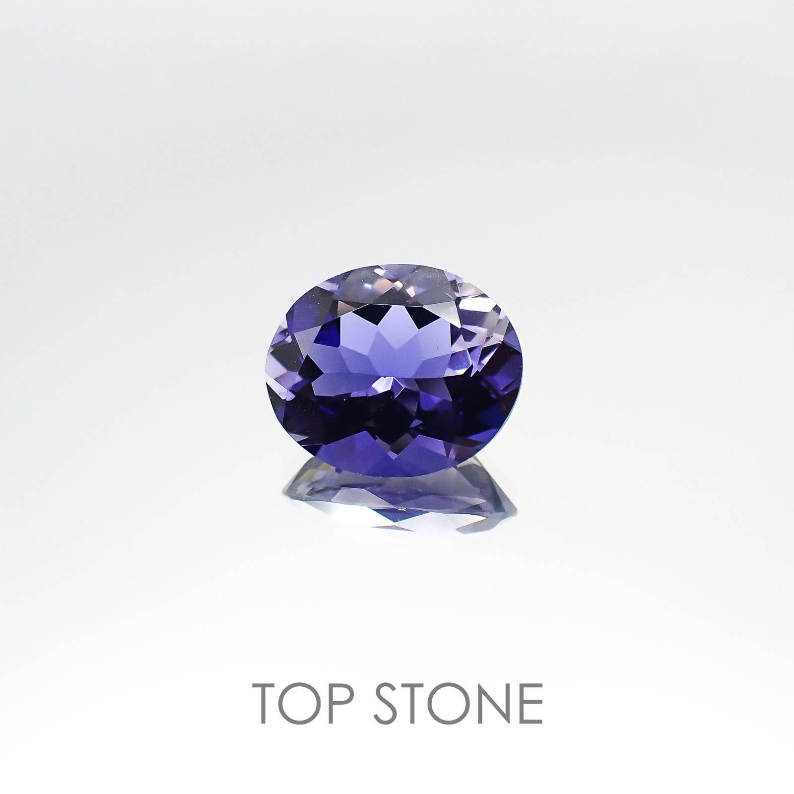 アイオライト(宝石名アイオライト) タンザニア産 3.63ct 識別済[20074198]12×10mm前後