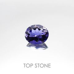 アイオライト(宝石名アイオライト) タンザニア産 3.63ct 識別済[20074198]12×10mm前後