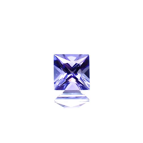 ◇プリンセスカット◇タンザナイト(宝石名タンザナイト)タンザニア産 0.72ct 識別済[250330000]5.1x5mm前後