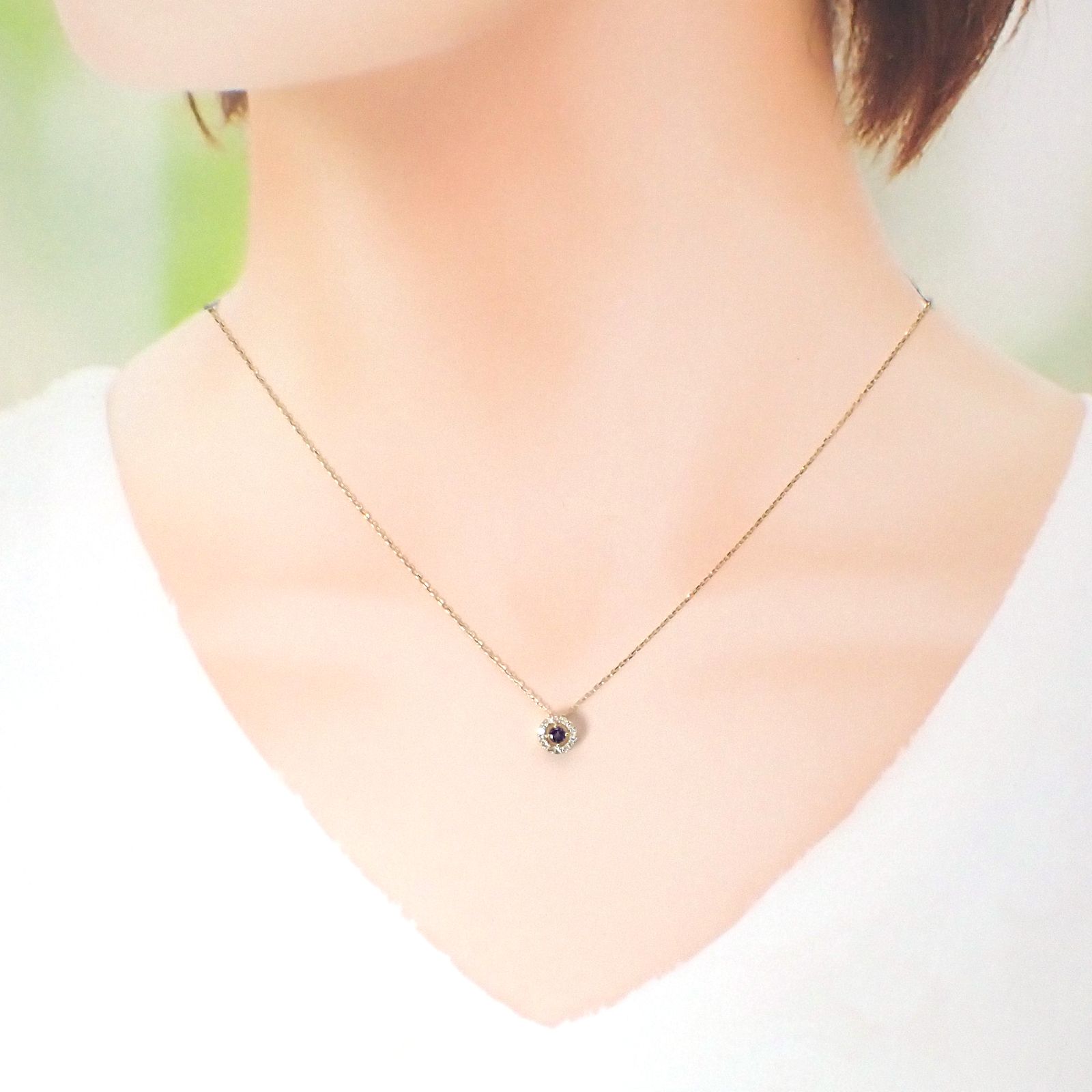◇K18 Briller（ブリエ）◇ダイヤモンド×タンザナイト | 6.5mmタイプ [取り巻きデザインチャーム/ペンダントトップ※チェーン別売り]