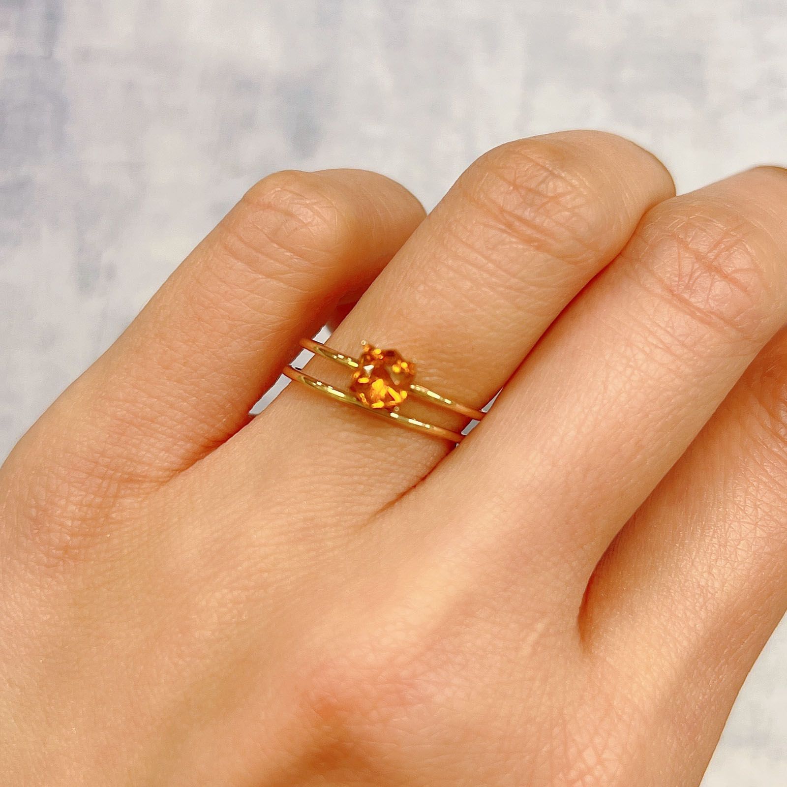 ◇ヘキサゴンカット◇ヘソナイトガーネット(宝石名ヘソナイト・ガーネット)スリランカ産 0.55ct 識別済[220113901]4.9x4.8mm前後