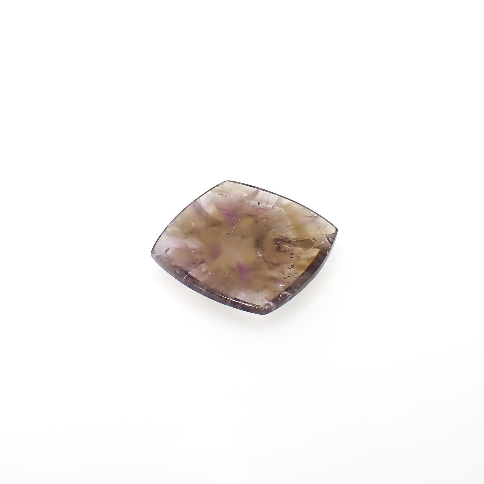 トラピッチェアメトリン 偏光板2枚付き  ブラジル・ミナスジェライス州産 16.28ct[220918108]22.5x22.3mm前後