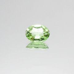 ミントガーネット(宝石名グリーン グロッシュラー・ガーネット)タンザニア産 0.92ct 識別済[230522256]7x5.4mm前後
