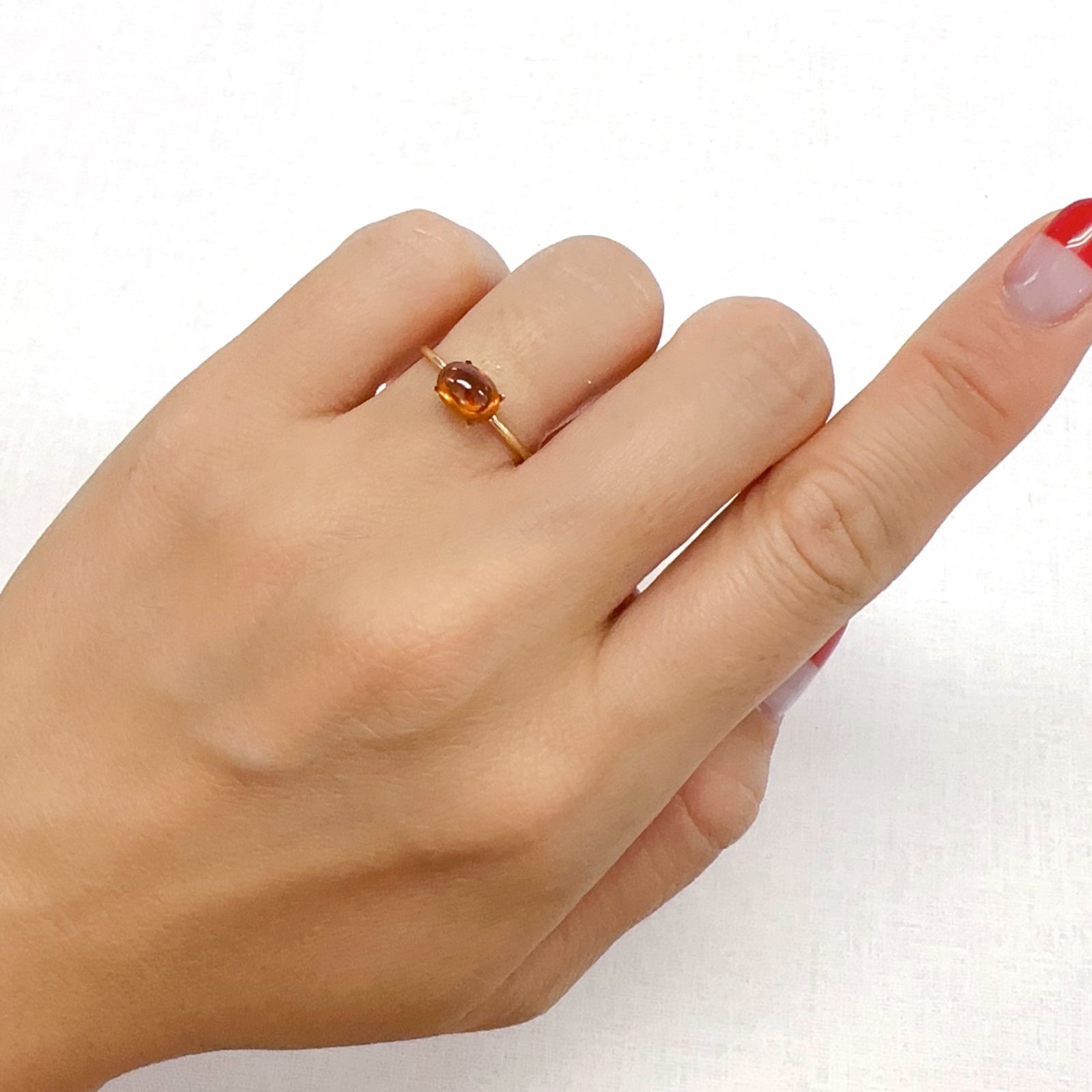 スペサルティンガーネット タンザニア産 1.46ct[230923321]7.1x5.3mm前後