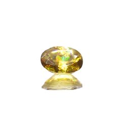 ゴールデンスフェーン(宝石名スフェーン)ナミビア産 0.49ct 識別済[230120099]5.9x3.9mm前後