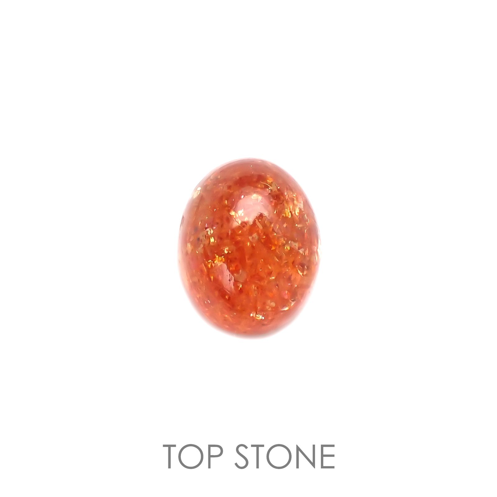 イリュージョンサンストーン(宝石名フェルドスパー) タンザニア産 4.12ct 識別済[211013342]10.1×8.1mm前後