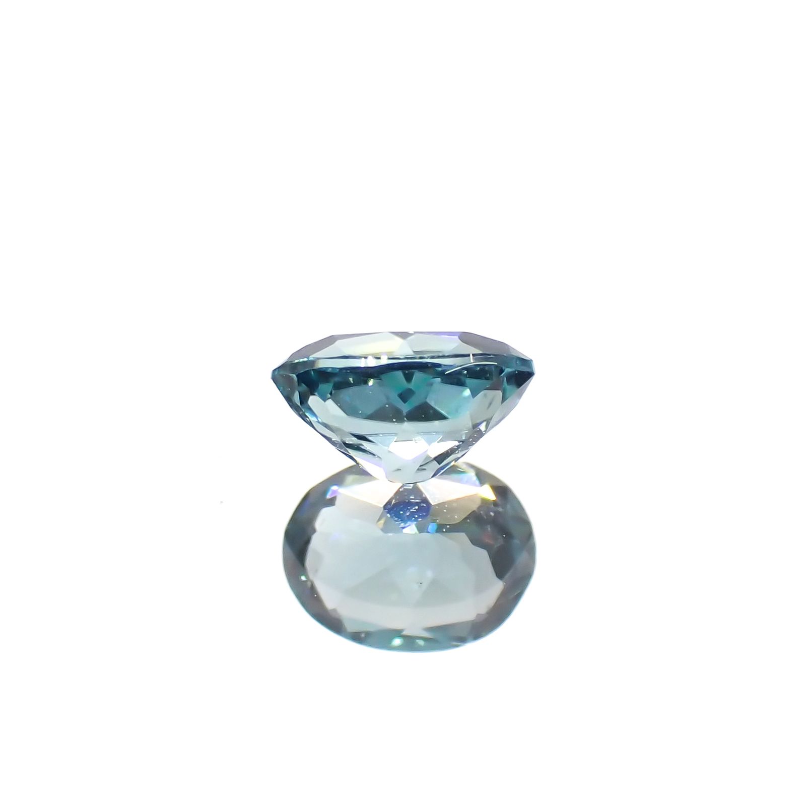 ブルートルマリン(宝石名トルマリン)アフガニスタン産 0.28ct 識別済[230321087]4.7x3.6mm前後
