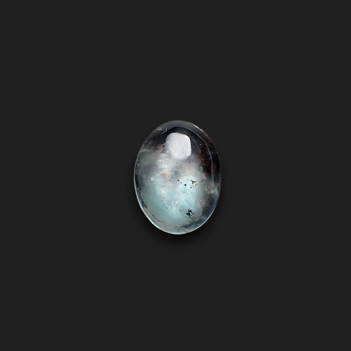 アホイトインクォーツ 南アフリカ・メッシーナ鉱山産 5.93ct [241029310]14.4x11mm前後