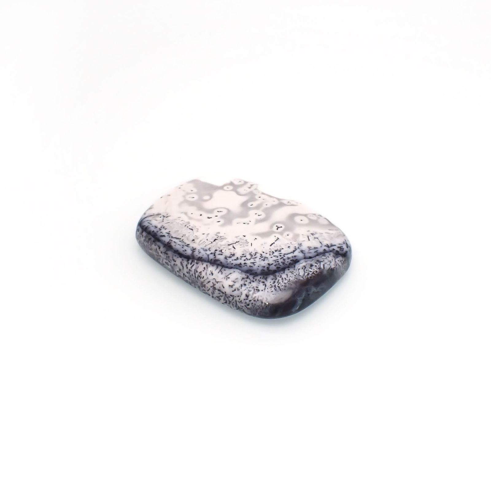 デンドリチックオパール ブラジル産 46.34ct[230722770]34.6x25mm前後