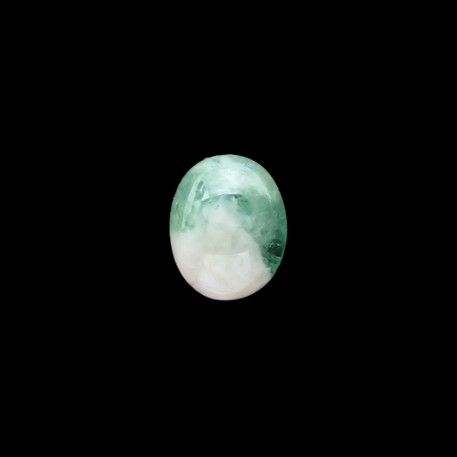 マトリックスエメラルド(エメラルドインクォーツ/フェルドスパー) ブラジル産 3.50ct[210812258]11.1×9mm前後