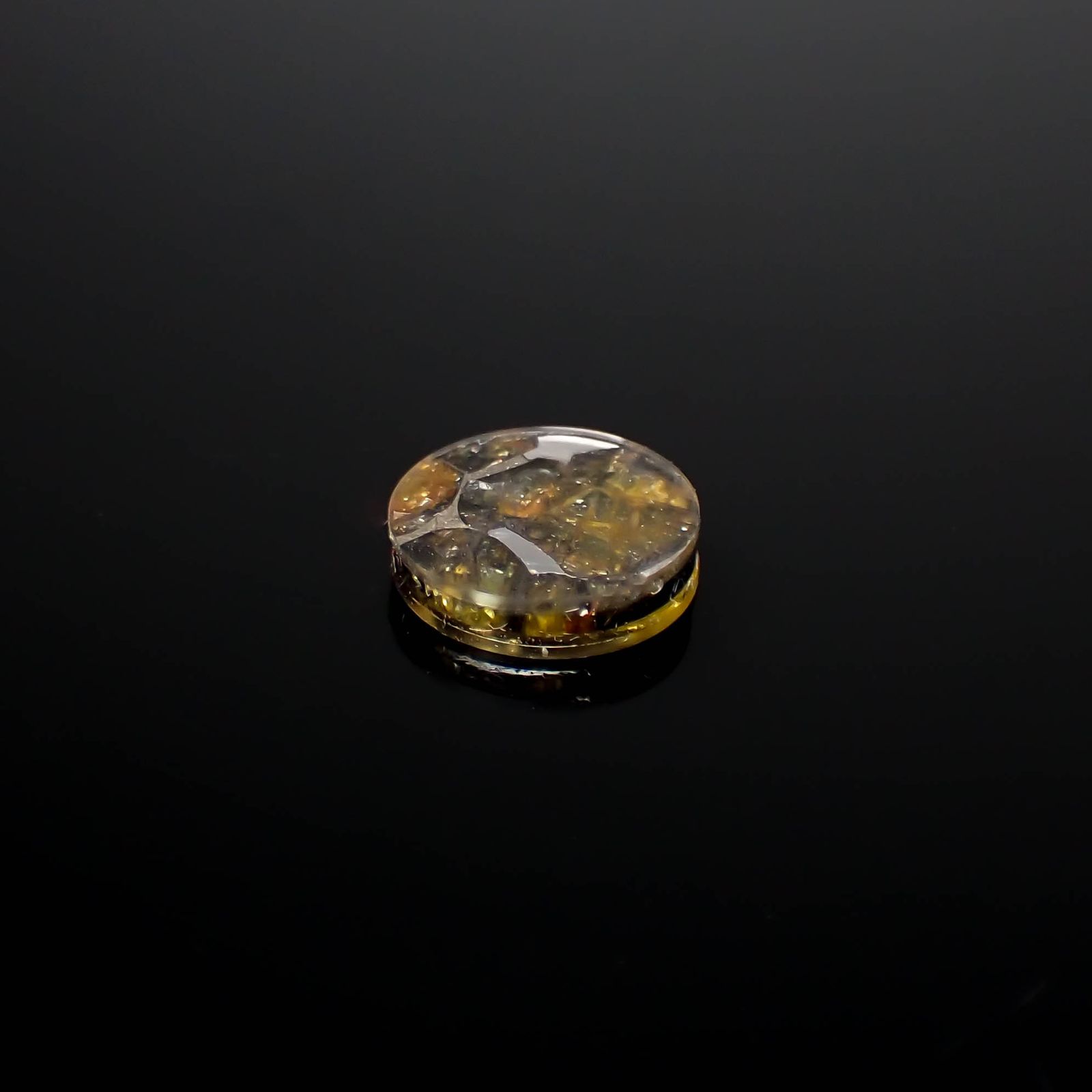 パラサイト隕石Sericho トリプレット 発見地:ケニア 3.88ct[240125719]12.1x12.1mm前後