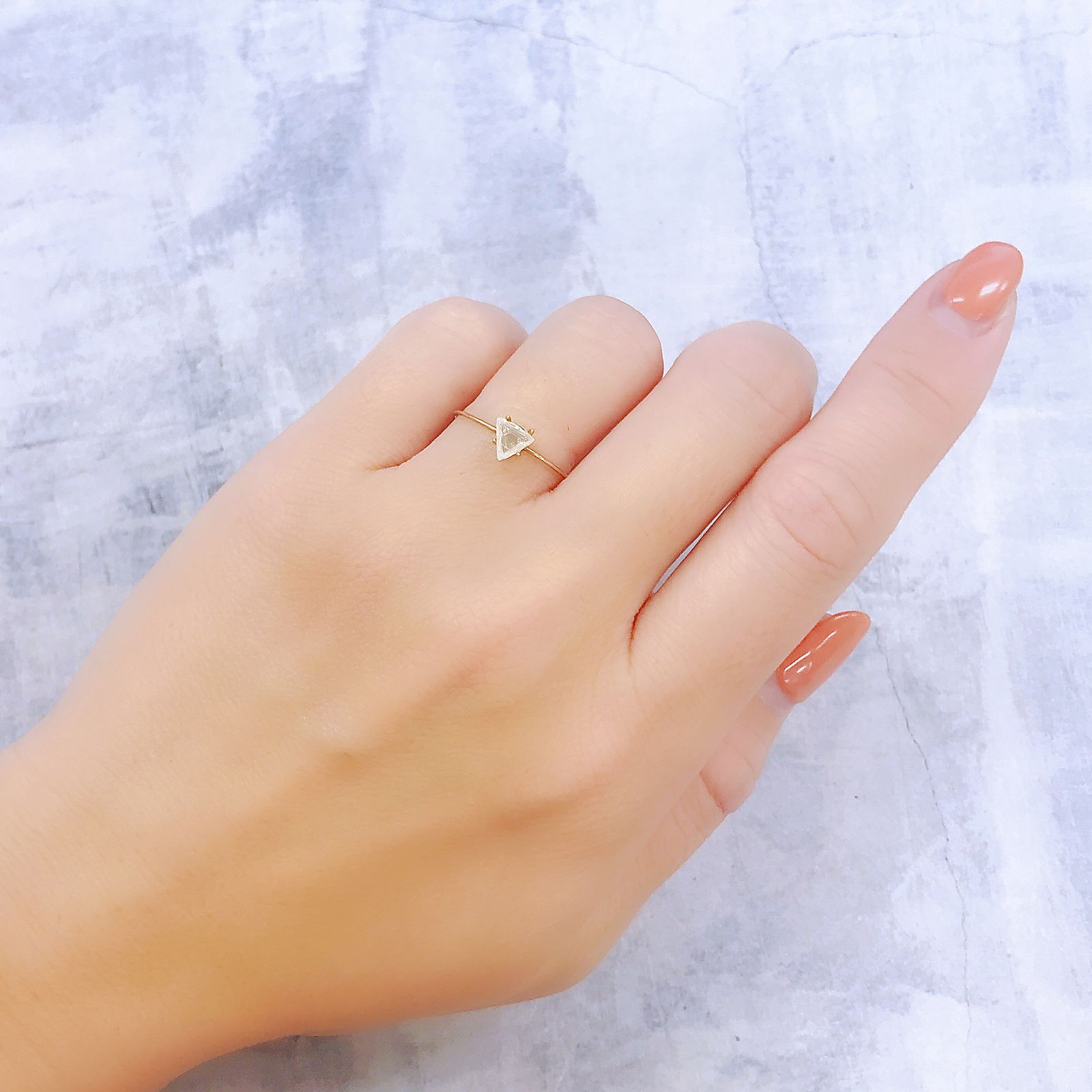 マクルダイヤモンド(宝石名ダイアモンド)カナダ産 0.42ct 識別済[221018864]4.8x5.4mm前後