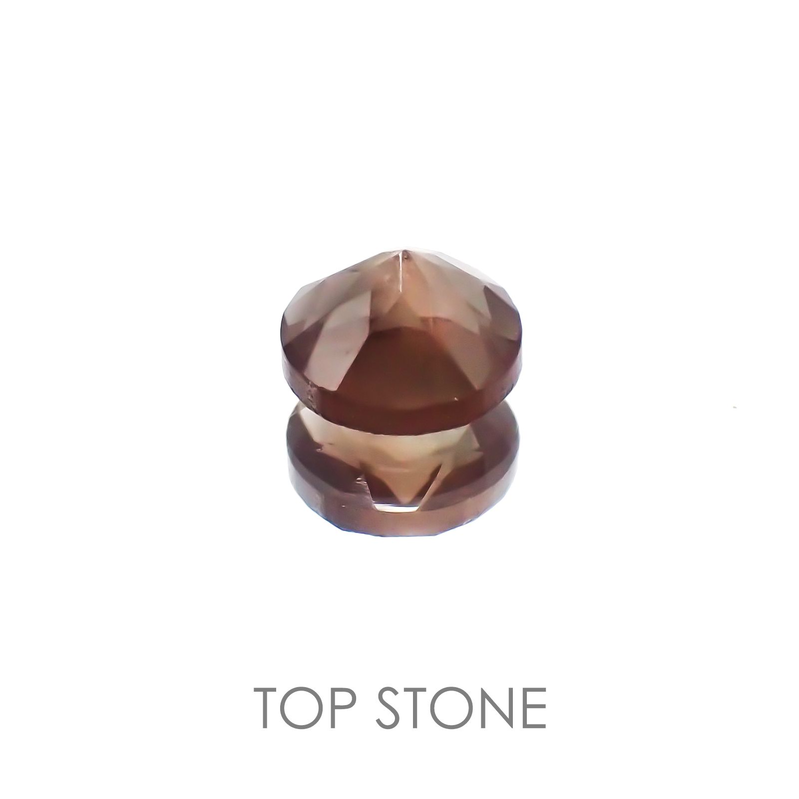 バイカラーオレゴンサンストーン アメリカ産 ルース 0.51ct[20118402]5.1×5.1mm前後
