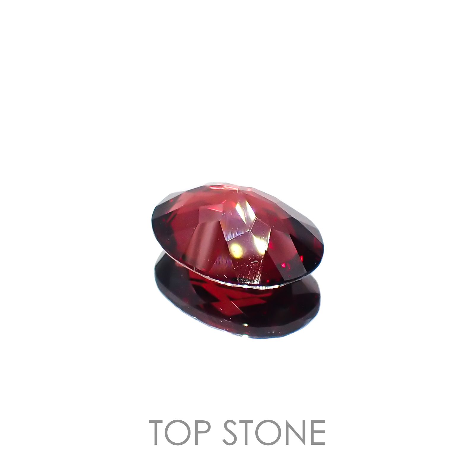 パイロープアルマンディンガーネット(宝石名パイロープ アルマンディン・ガーネット)ブラジル産 5.78ct 識別済[221219540]13.1x9.6mm前後