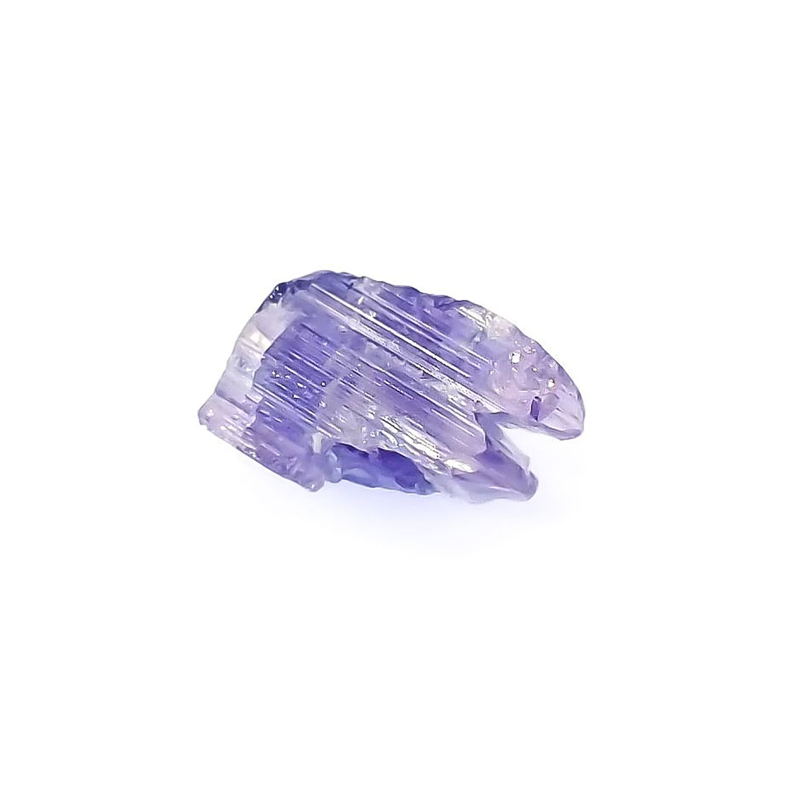 バイカラータンザナイト 原石 タンザニア産 3.31ct / 12.4x6.6mm前後 [260424988]
