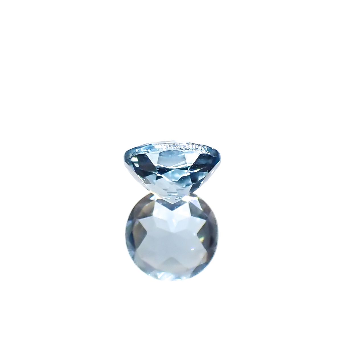 アクアマリン(宝石名アクアマリン)モザンビーク産 0.43ct 識別済[240226013]5x5mm前後