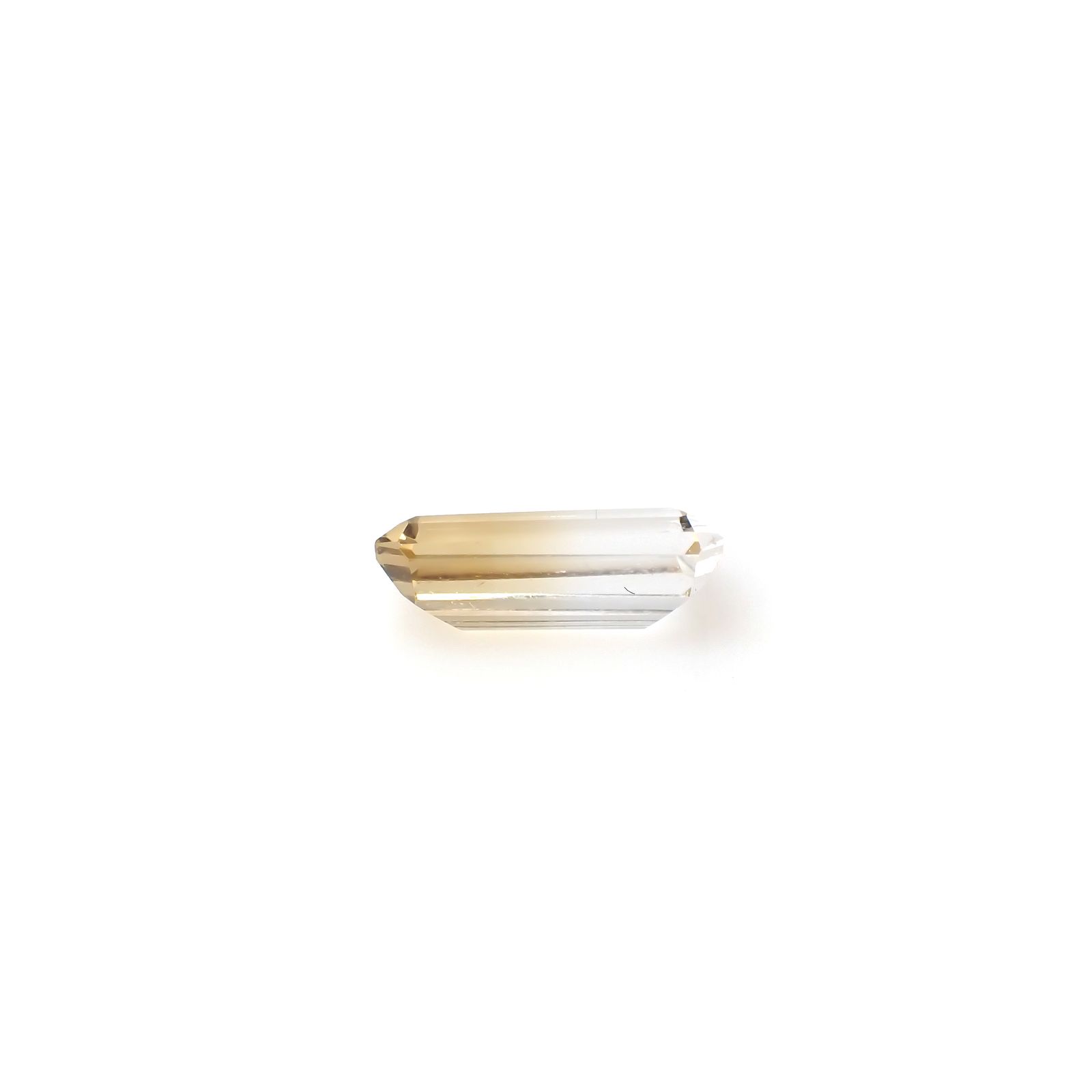 バイカラーシトリン ブラジル・ミナスジェライス州産 3.92ct[240326451]13.1x7.6mm前後
