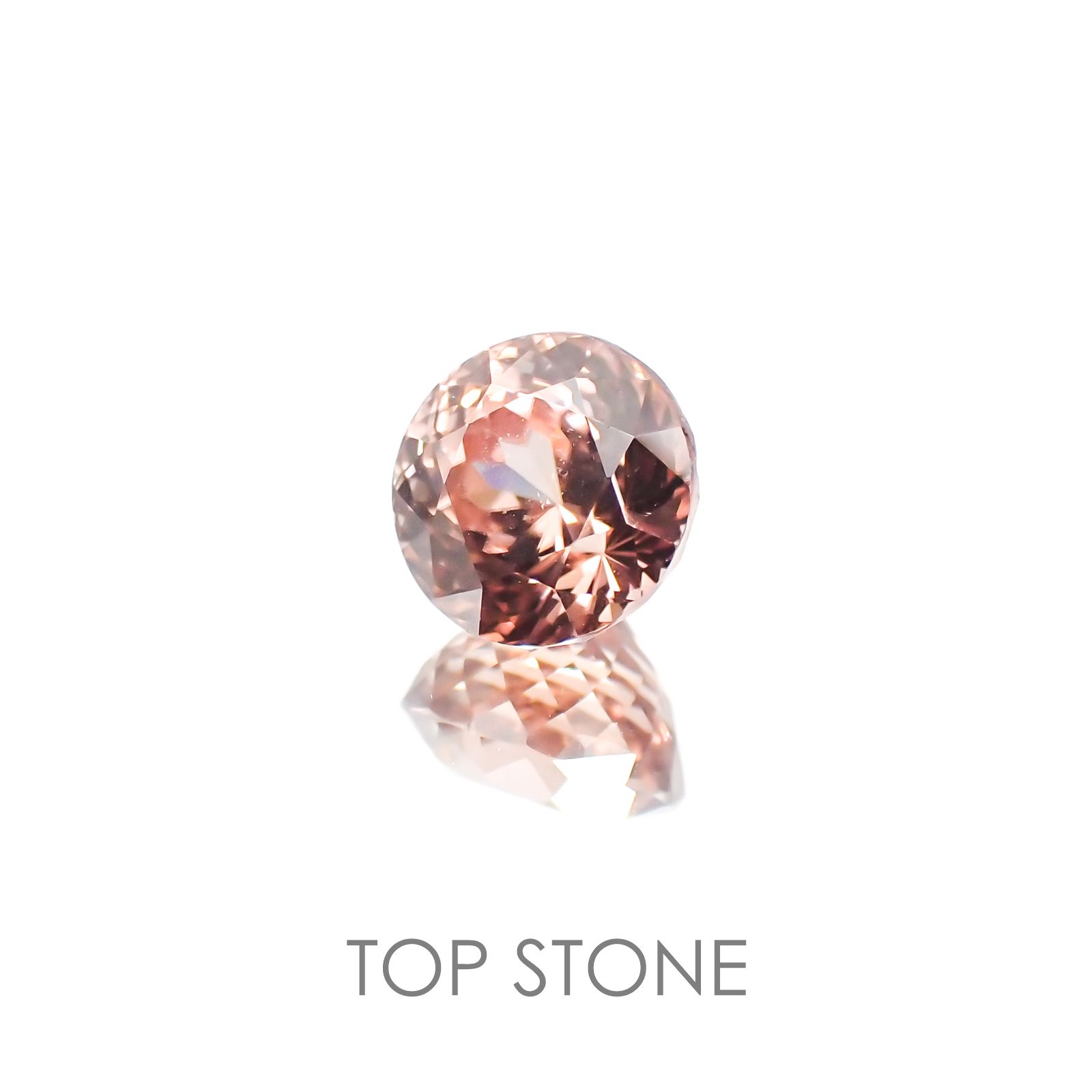 オレンジジルコン(宝石名ジルコン) スリランカ/カンボジア産 2.59ct 識別済[20128041]7×7mm前後