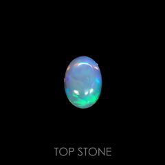 オパール(宝石名オパール) オーストラリア産 0.895ct ソ付(彩珠)[210711333]7.9×5.7mm前後