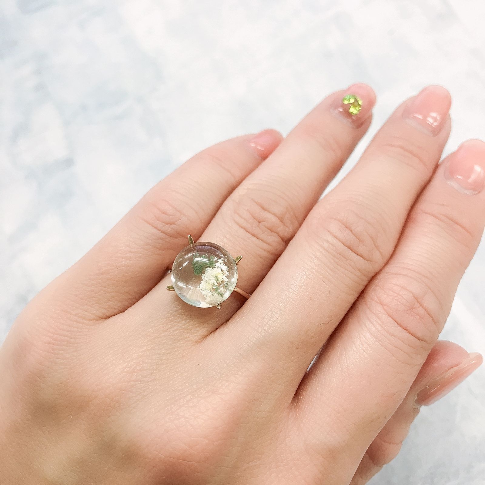 ガーデンクォーツ ブラジル産 6.71ct[220115325]12.3x12.2mm前後