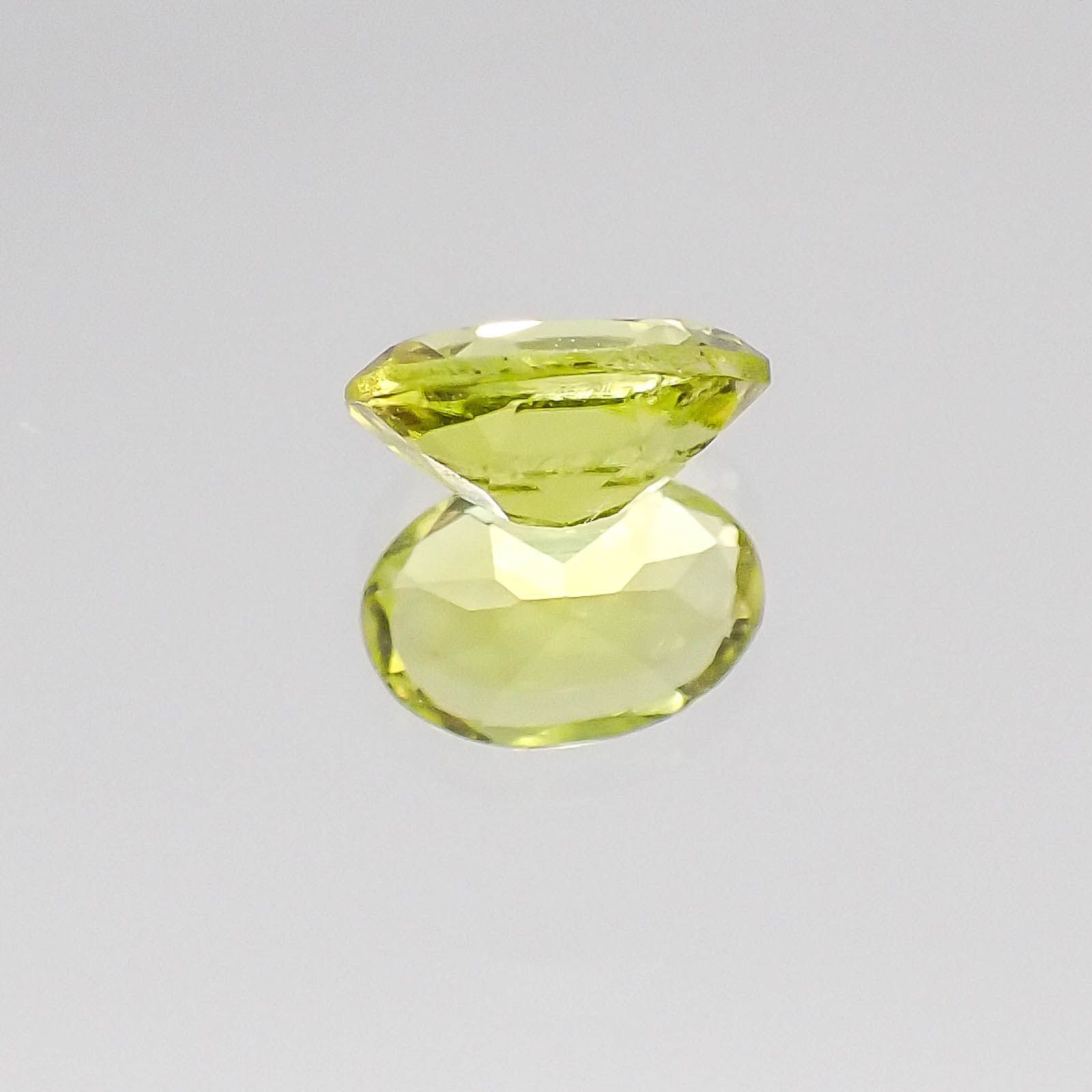 カナリートルマリン(宝石名トルマリン)ナイジェリア産 0.44ct 識別済[230522199]6x4mm前後