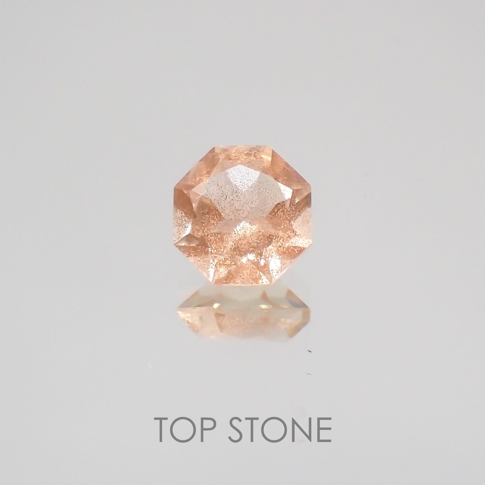 ◇オクタゴンカット◇オレゴンサンストーンSA  アメリカ産 ルース 0.49ct[210210041]5×5mm前後