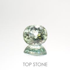 グリーンアパタイト(宝石名アパタイト) マダガスカル産 2.06ct 識別済[211113806]8.1×7mm前後