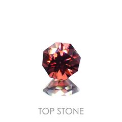 ◇オクタゴンカット◇レッドジルコン(宝石名ジルコン)スリランカ/カンボジア産 0.80ct 識別済[221219496]5x5mm前後
