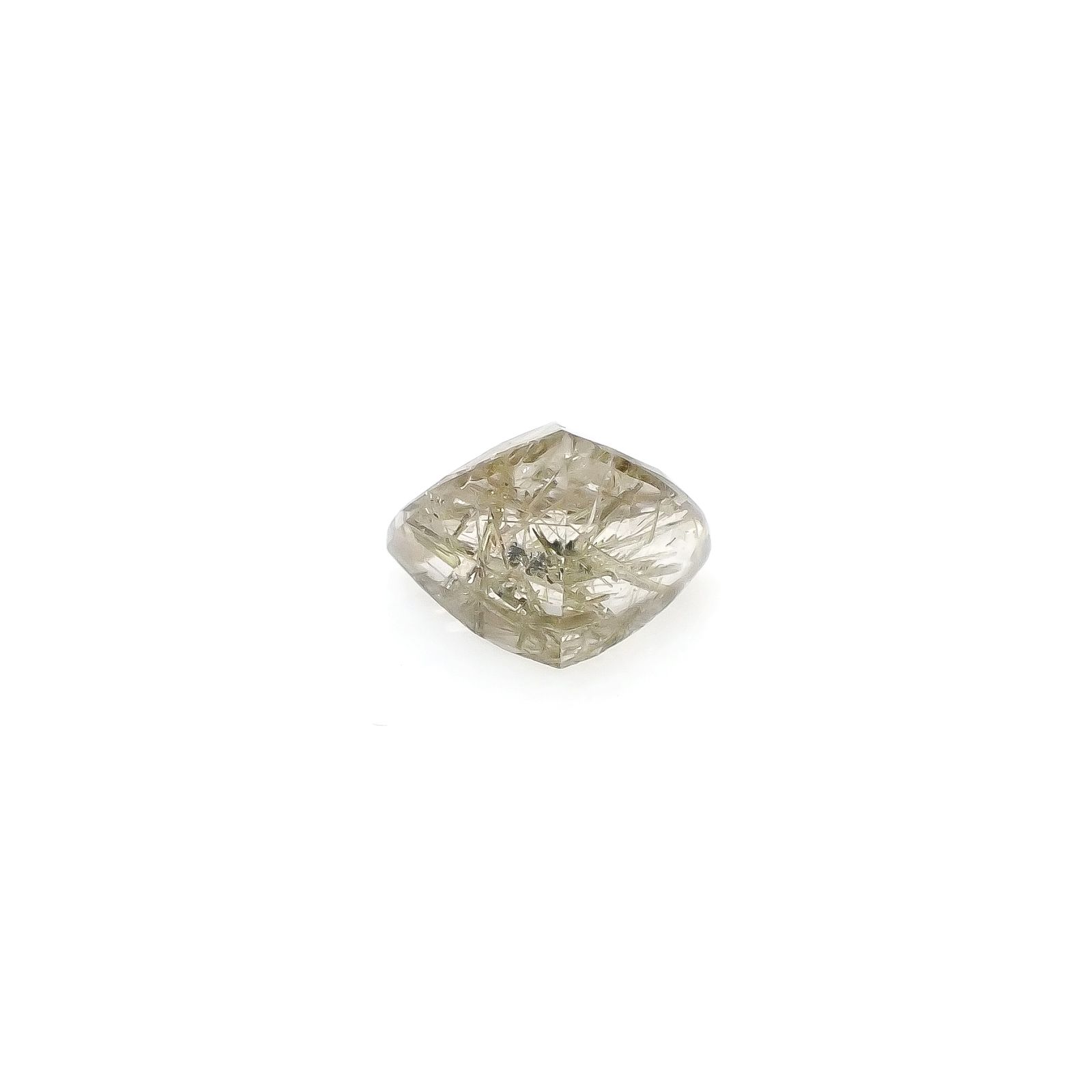 エピドートインクォーツ ブラジル産 3.18ct [240427296]10.2x10.1mm前後