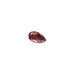 ピンクダイヤモンド(宝石名ダイアモンド VS-2/FANCY DEEP BROWNISH PINK) 0.037ct ソ付(AGT)[250129708]2.63x1.58mm前後