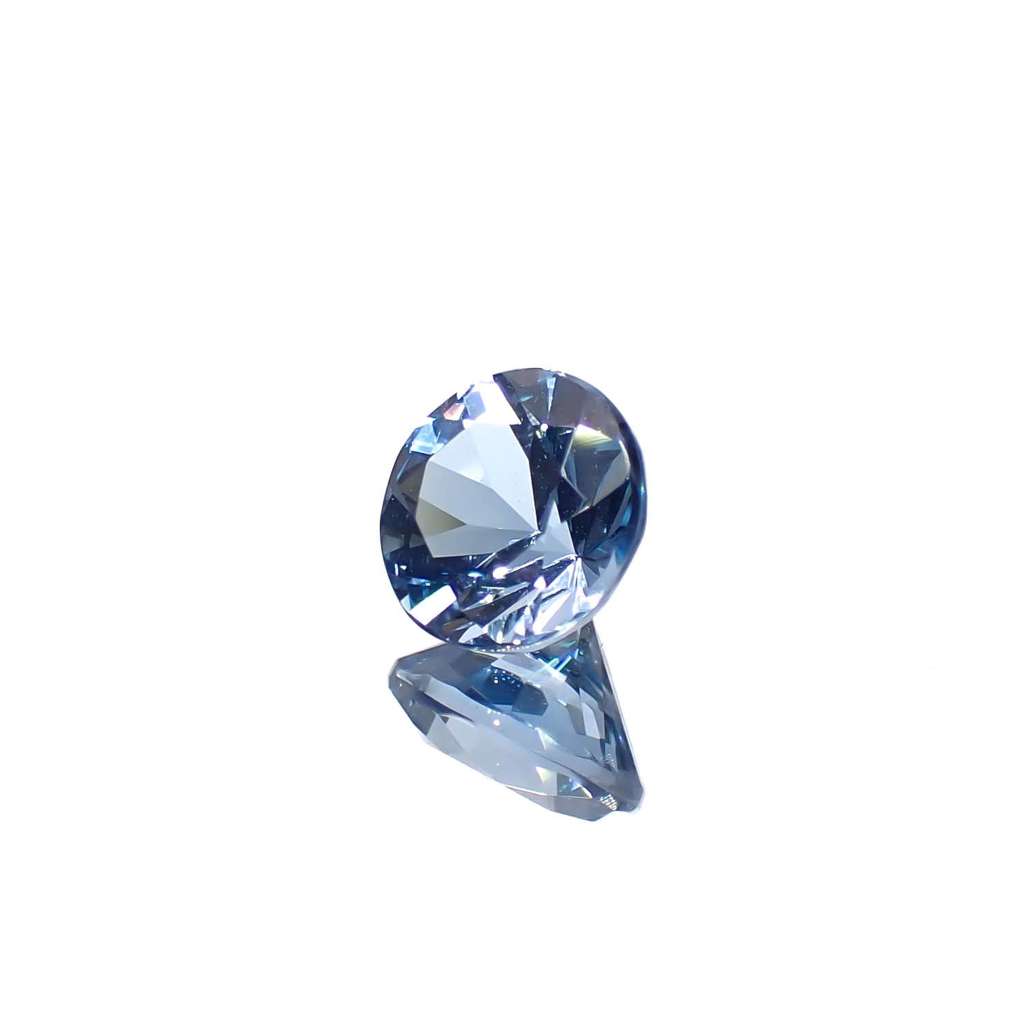 タトゥーアクアマリン ブラジル・ミナスジェライス州タトゥー鉱山産 0.69ct[240929126]5.9x5.8mm前後