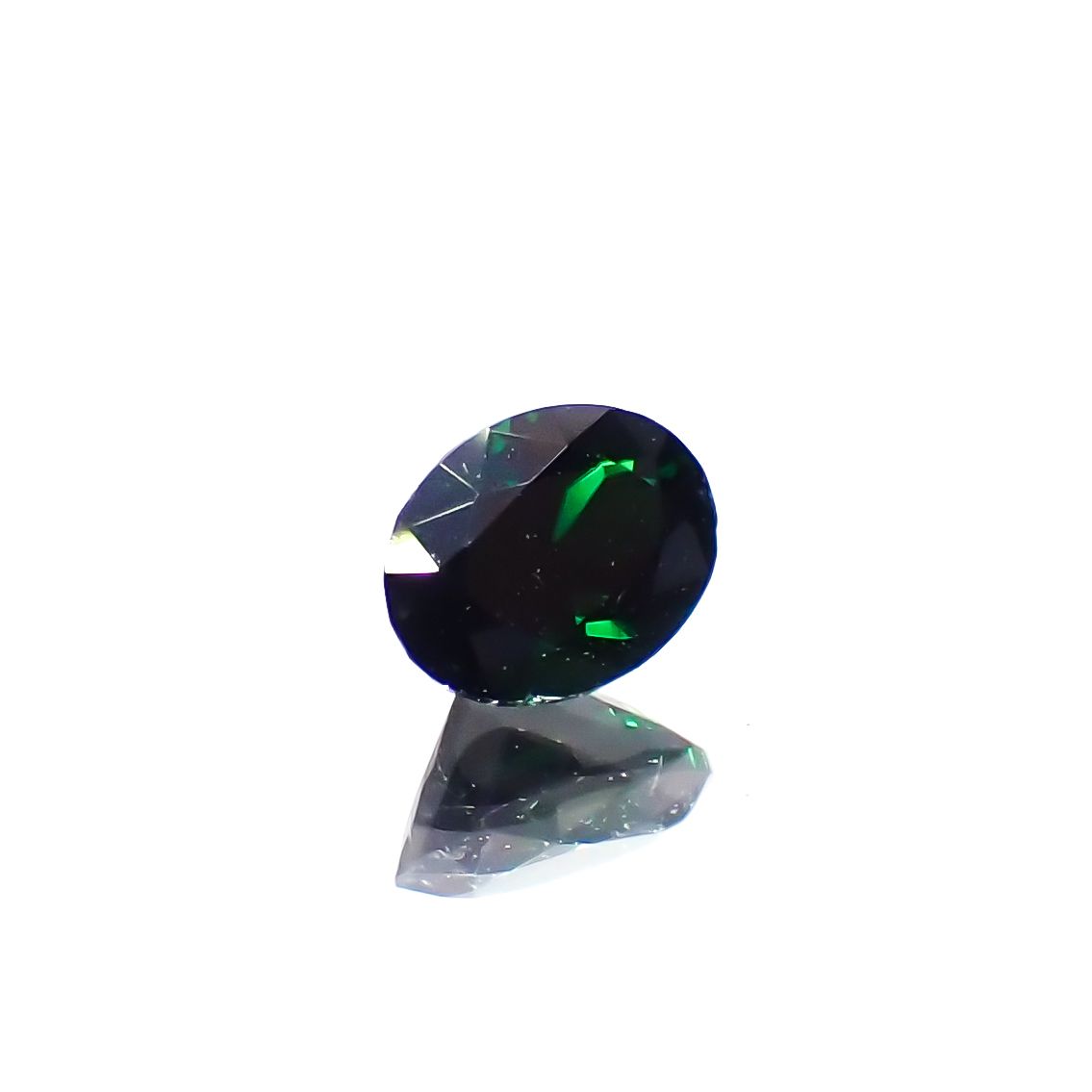 クロムトルマリン(宝石名クロム・トルマリン)タンザニア産 0.23ct 識別済[231023995]4.4x3.3mm前後